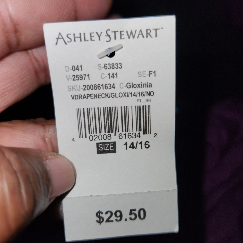 NWT Ashley Stewart long sleeve dress - Picture 9 of 11